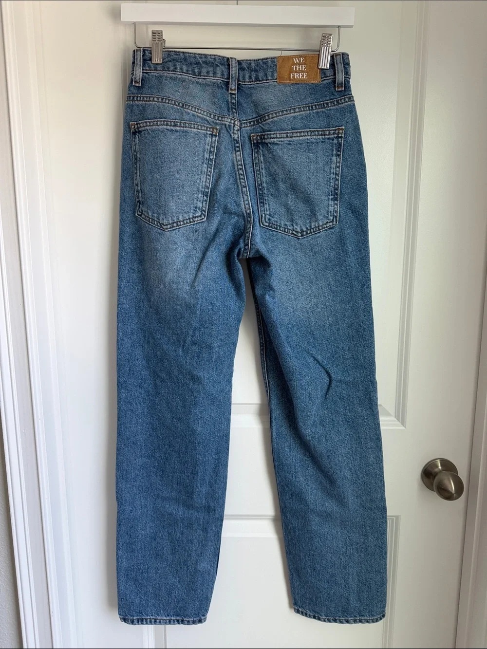 FREE PEOPLE The Pacifica High Rise Slim Straight Leg Jeans